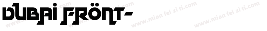 dubai front字体转换